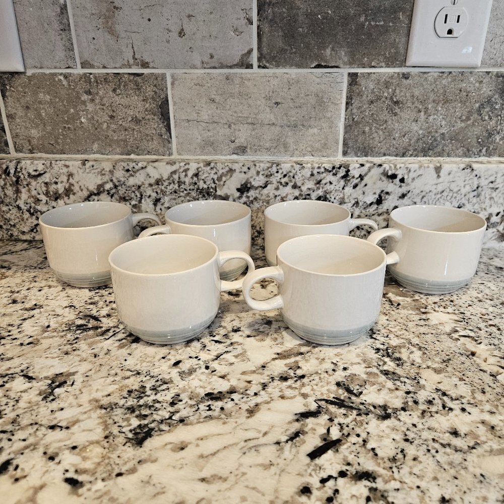 Tea Cups, Genuine Stoneware Japan, 6 in bundle, No Flaws, Ventage